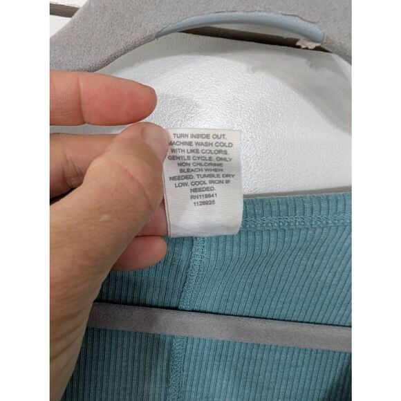 Livi Active Ribbed Active wear Tank Top women's 14/16 sea foam green cap sleeve - Picture 4 of 6